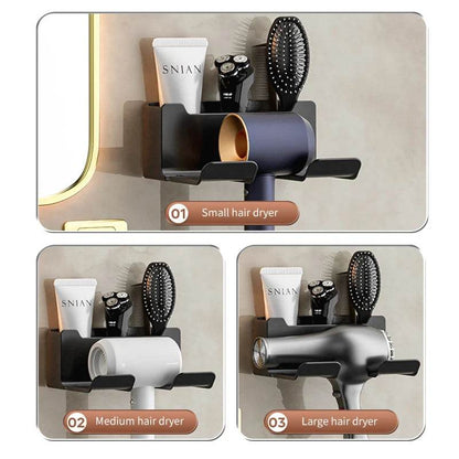 Fitzsi Essentials bathroom gadget organizer for hair dryers and styling tools in three sizes