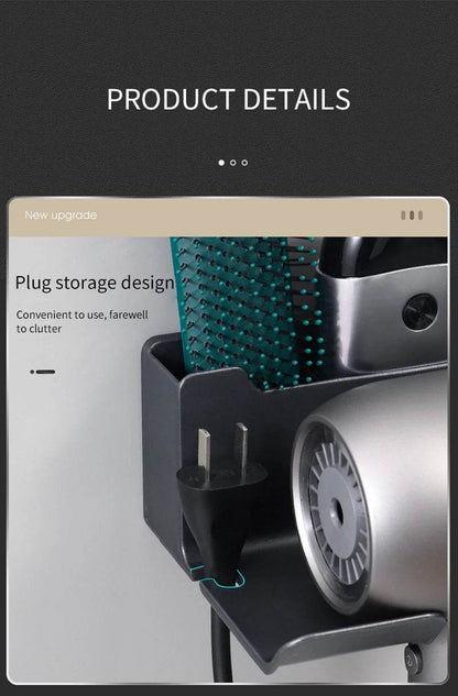 Fitzsi Essentials bathroom gadget organizer with convenient plug storage design to reduce clutter