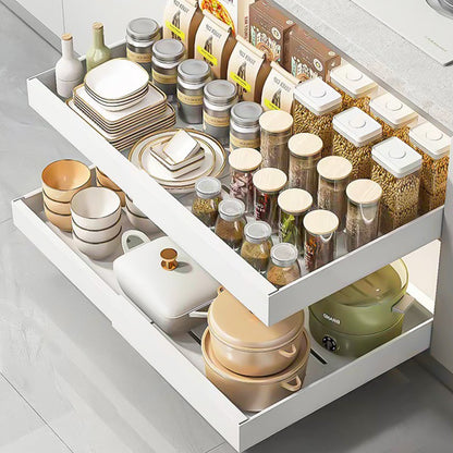 Pull-Out Kitchen Cabinet Organiser – Metal Sliding Storage Drawer
