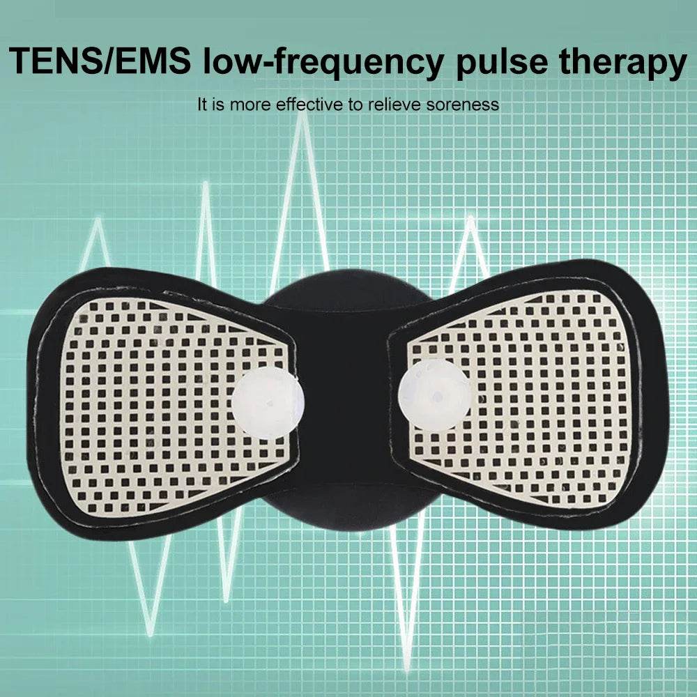 Fitzsi Essentials EMS neck massager patch for pain relief featuring TENS low-frequency pulse therapy