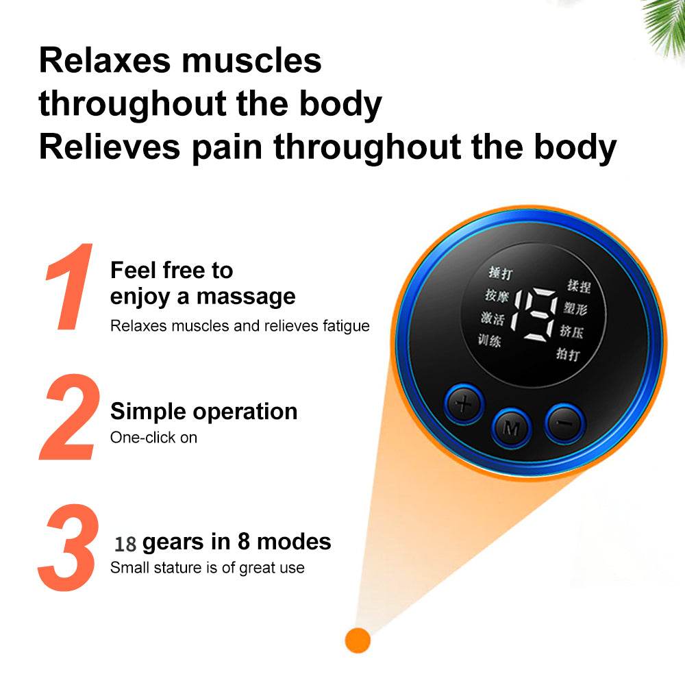 Fitzsi Essentials EMS neck massager patch for pain relief with user-friendly controls and multiple modes