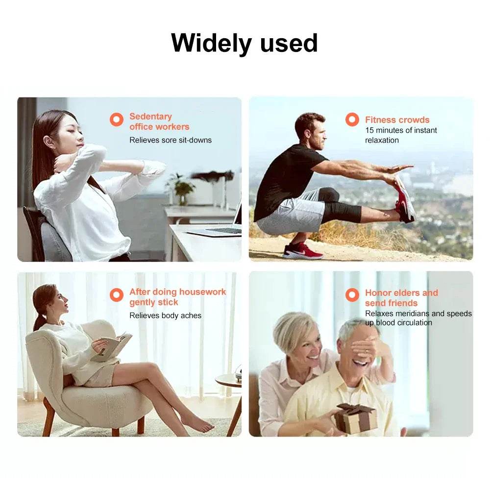 Fitzsi Essentials EMS neck massager patch for pain relief, ideal for office workers, fitness enthusiasts, and seniors