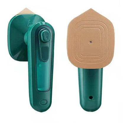 Fitzsi Essentials handheld garment steamer in green for quick and efficient wrinkle removal