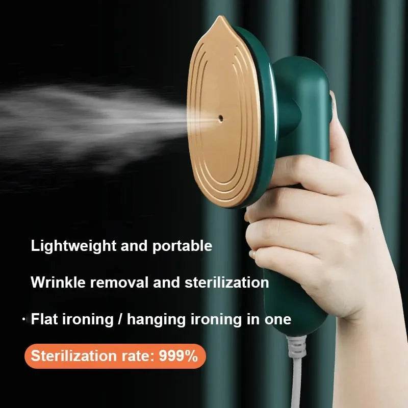 Fitzsi Essentials handheld garment steamer for wrinkle removal and sterilization, lightweight and portable design