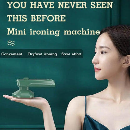 Fitzsi Essentials handheld garment steamer in green, perfect for convenient dry and wet ironing