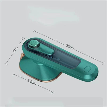Fitzsi Essentials handheld garment steamer in teal color for quick and convenient wrinkle removal