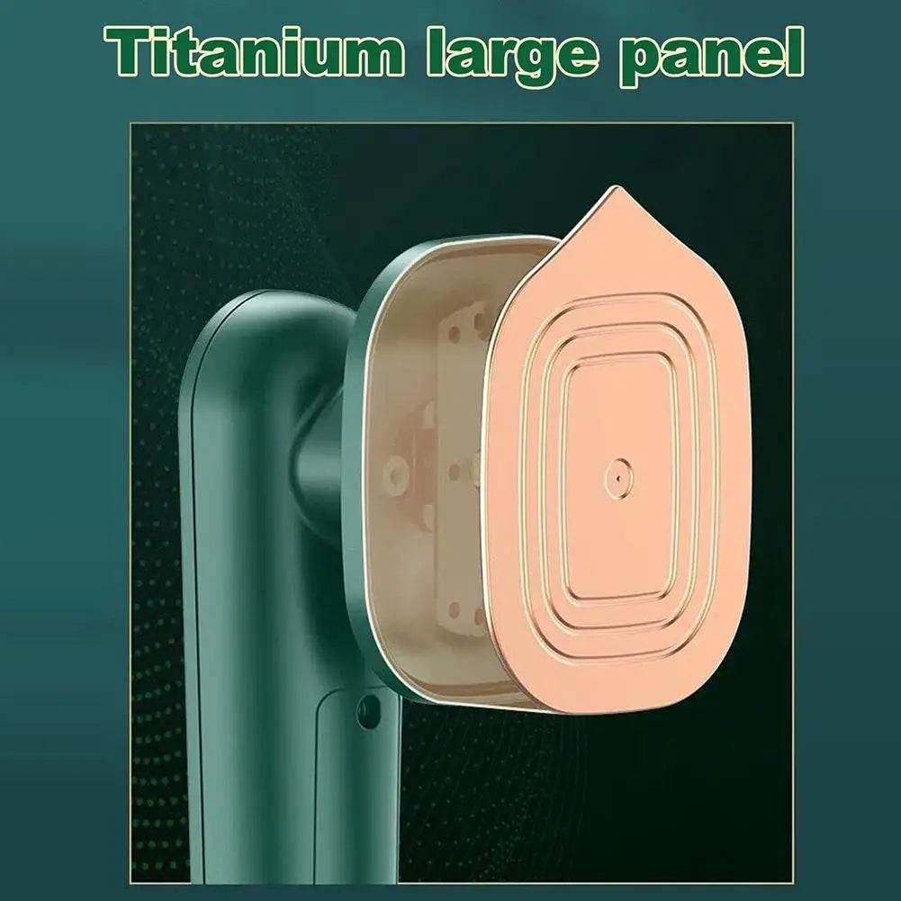 Fitzsi Essentials handheld garment steamer with a titanium large panel for efficient steaming