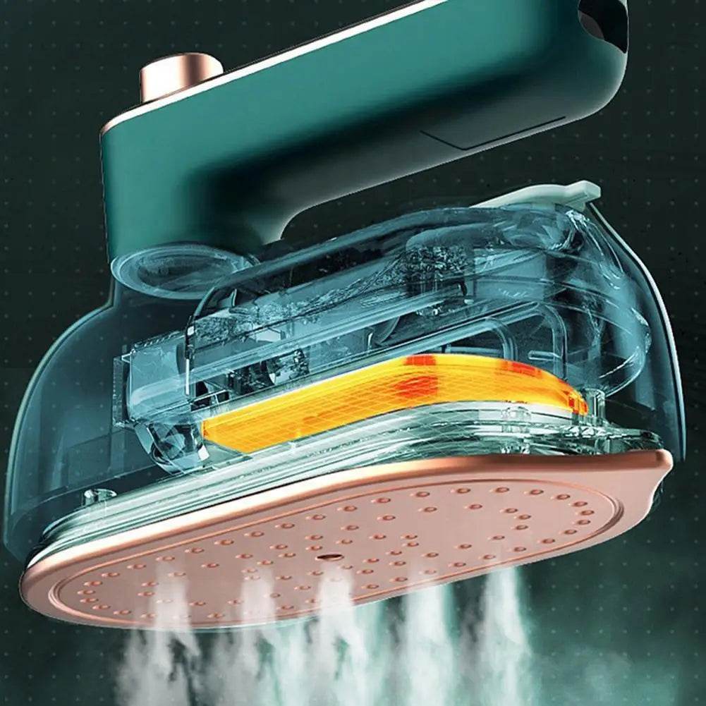 Fitzsi Essentials handheld garment steamer with a transparent water tank and steam function for easy wrinkle removal