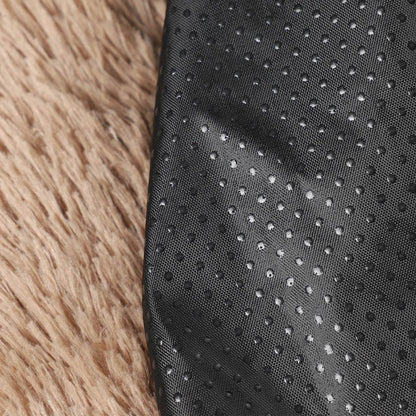 Close-up of the large fluffy dog bed featuring a soft texture and durable fabric for comfort