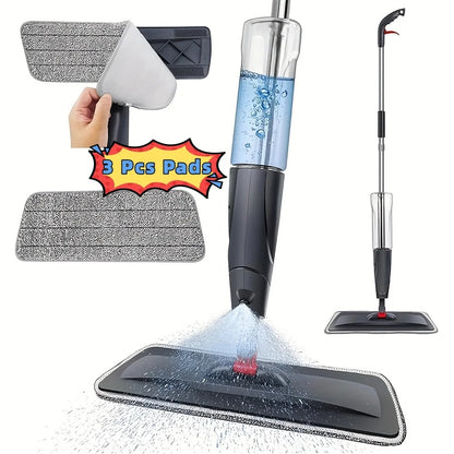 700ml Spray Mop with 3 Reusable Microfibre Pads