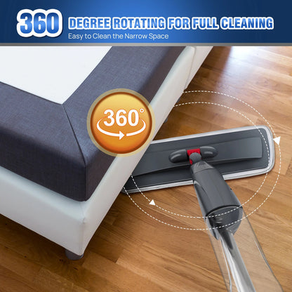 700ml Spray Mop with 3 Reusable Microfibre Pads