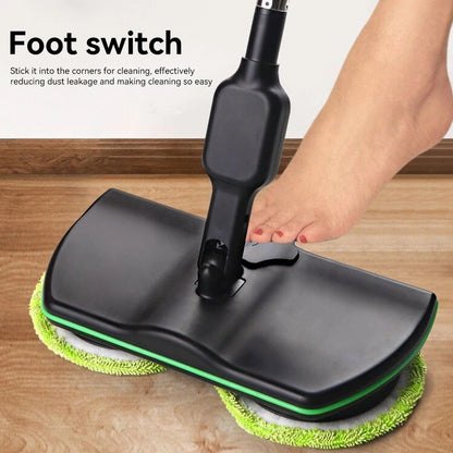 Cordless Electric Dual Spin Mop – Rechargeable Floor Cleaner
