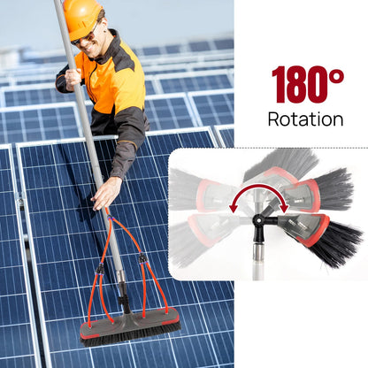 7m Telescopic Water-Fed Cleaning Brush for Windows & Solar Panels
