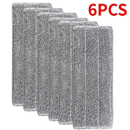 6-Pack Reusable Microfibre Replacement Mop Pads – 33 × 12cm