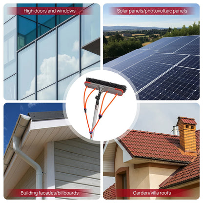 7m Telescopic Water-Fed Cleaning Brush for Windows & Solar Panels