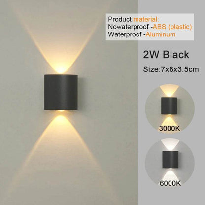 Fitzsi Essentials modern LED wall sconces in black with dual light temperature options for stylish lighting