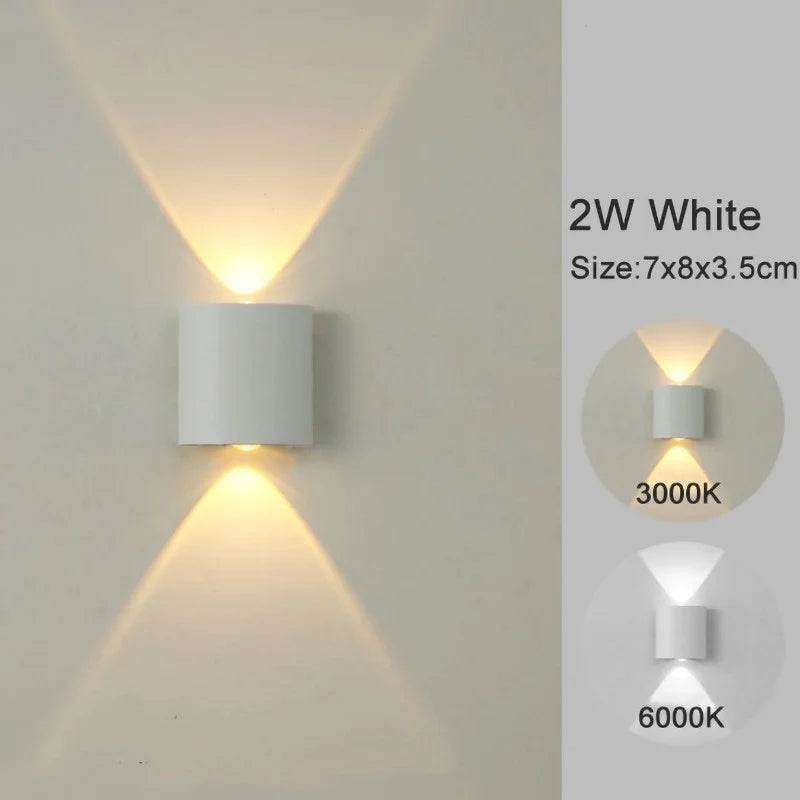 Modern LED wall sconces in white with a sleek design for stylish home lighting