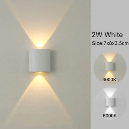 Modern LED wall sconces in white with a sleek design for stylish home lighting