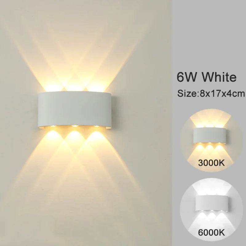 Modern LED wall sconces in white with dual light settings for stylish home decor