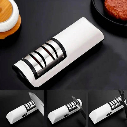 Fitzsi Essentials multifunctional sharpener gadget designed for easy knife sharpening and kitchen convenience