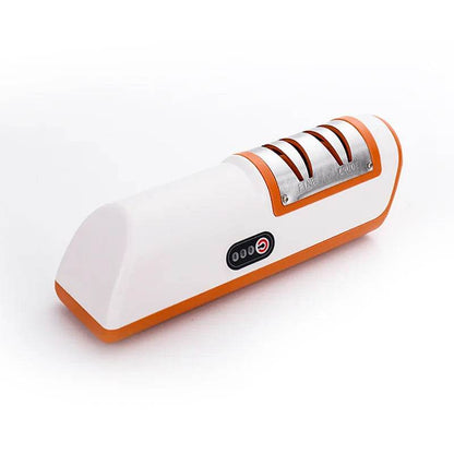 Fitzsi Essentials multifunctional sharpener gadget in white and orange for various sharpening needs