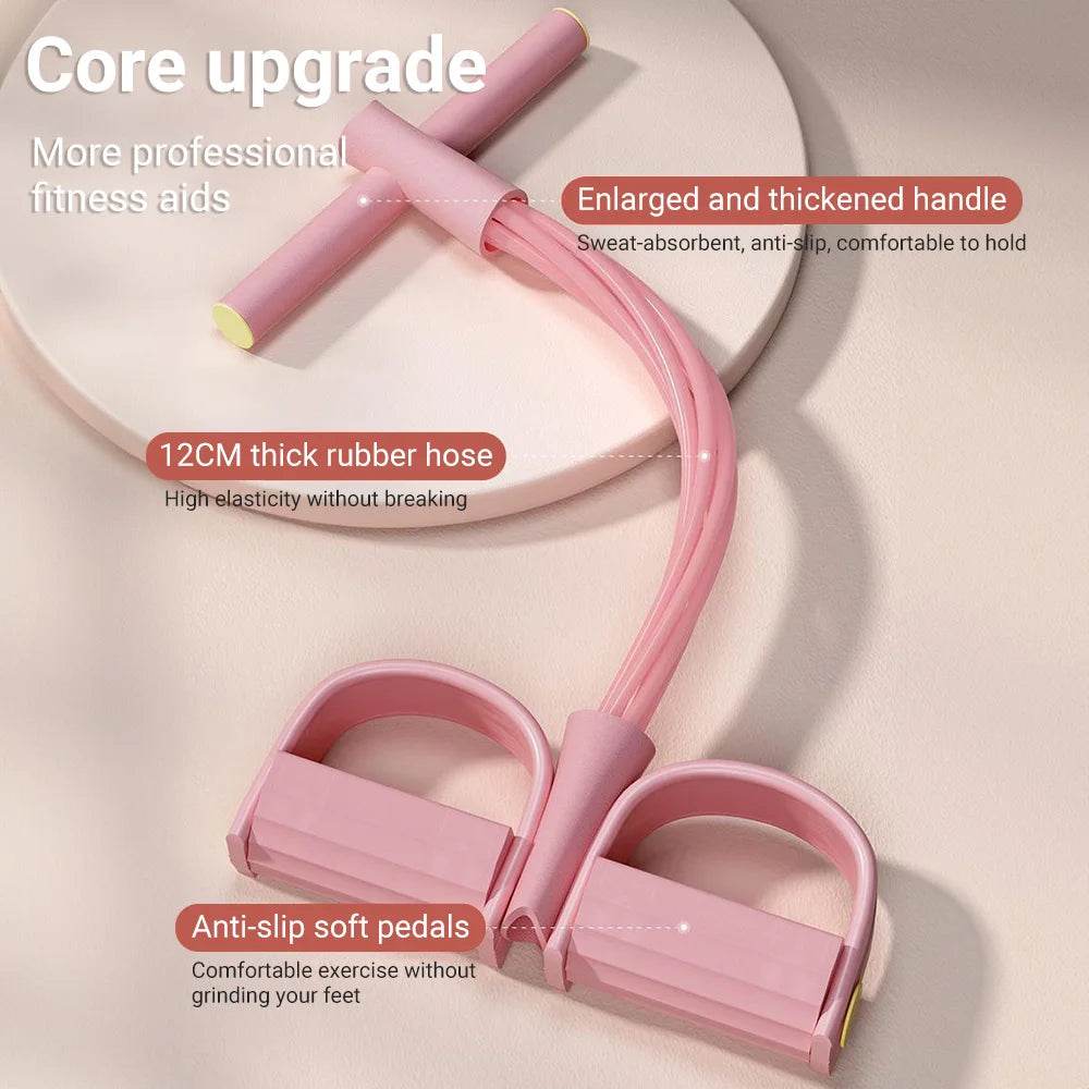 Fitzsi Essentials resistance bands workout equipment with thick rubber hose and anti-slip handles