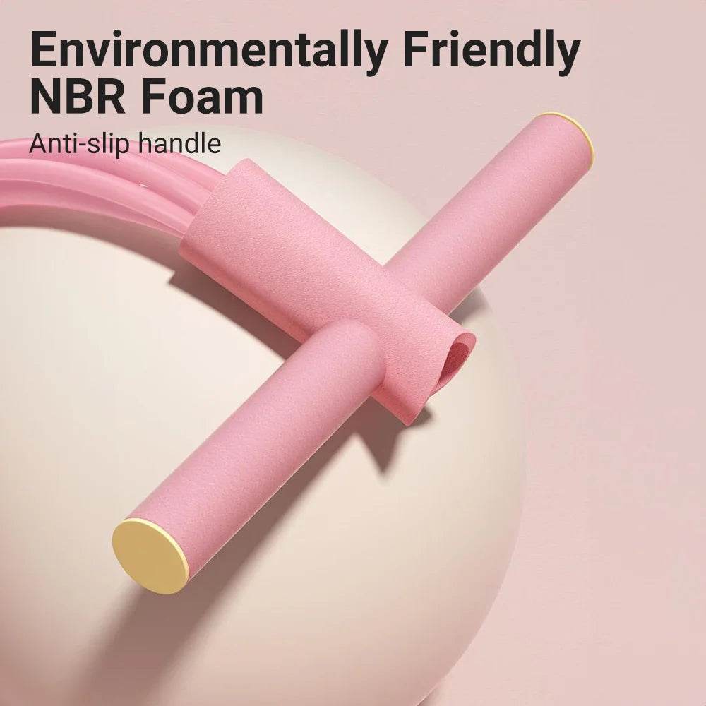 Fitzsi Essentials resistance bands workout featuring pink anti-slip handles made from eco-friendly NBR foam