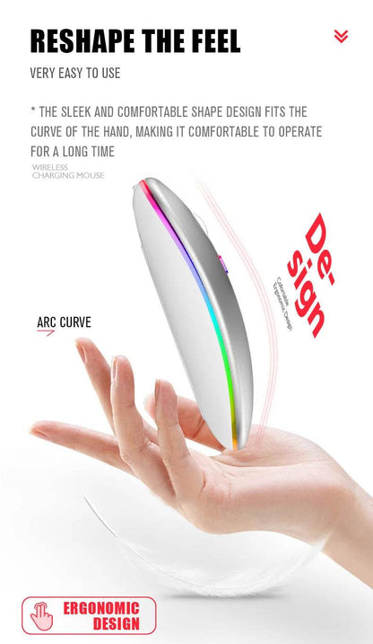 Fitzsi Essentials rechargeable Bluetooth wireless mouse with ergonomic design for comfort and long-term use