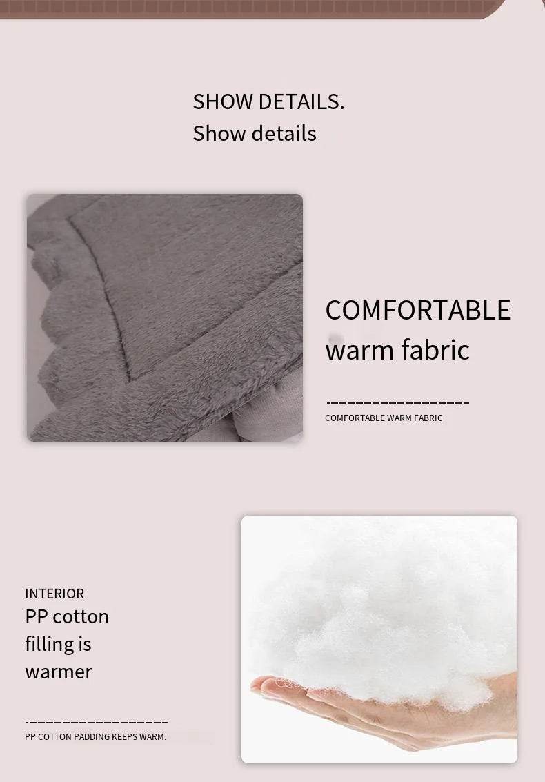 Fitzsi Essentials washable cat and dog bed with comfortable warm fabric and PP cotton filling