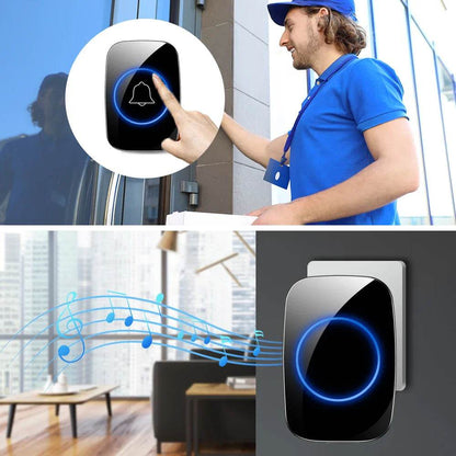 Fitzsi Essentials wireless doorbell EU plug with touch activation and customizable chimes for easy home access