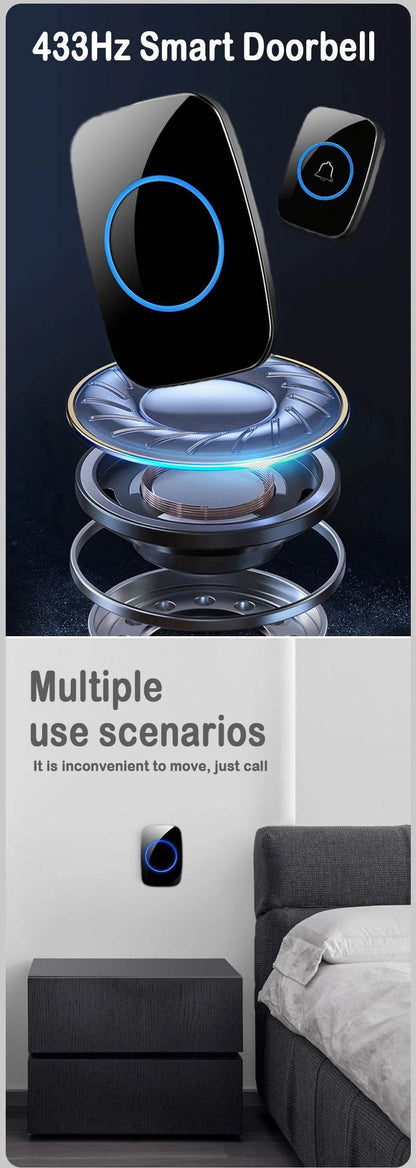 Fitzsi Essentials wireless doorbell EU plug with smart design and multiple use scenarios in modern home settings